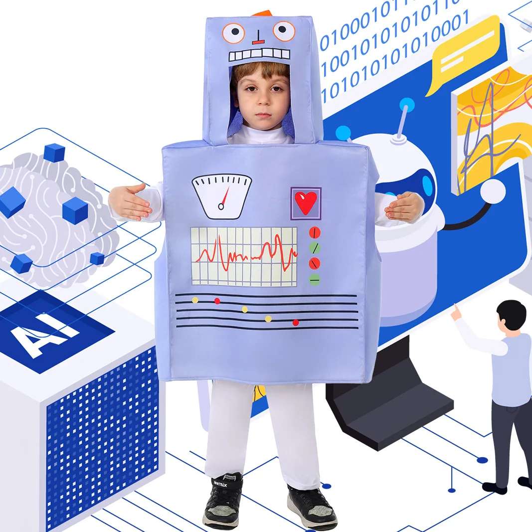 

Children's Day On June 1st Children's Science And Technology Astronaut Performance Robot Kindergarten Performance Costume