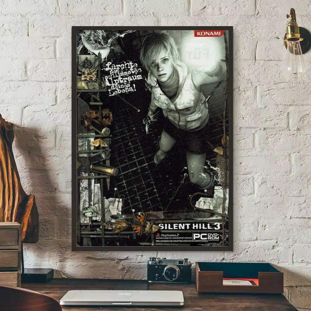 Hot Classic Silent Hill 3 Game anime Poster HD art sticky wall waterproof home living room bedroom bar aesthetic decoration view 6