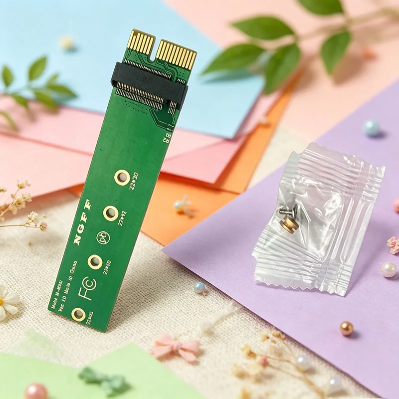 PCIE To NVME Solid State Drive Converter PCI-E Hard Disk Card Reader M Key SSD Riser 1x Test Card Support 2230/42/60/80 M.2 SSD