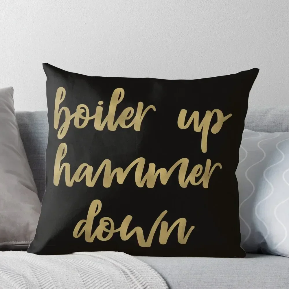 Boiler Up Hammer Down Purdue Gold Foil Throw Pillow Ornamental Pillow Anime Decorative Cushions For Living Room pillow