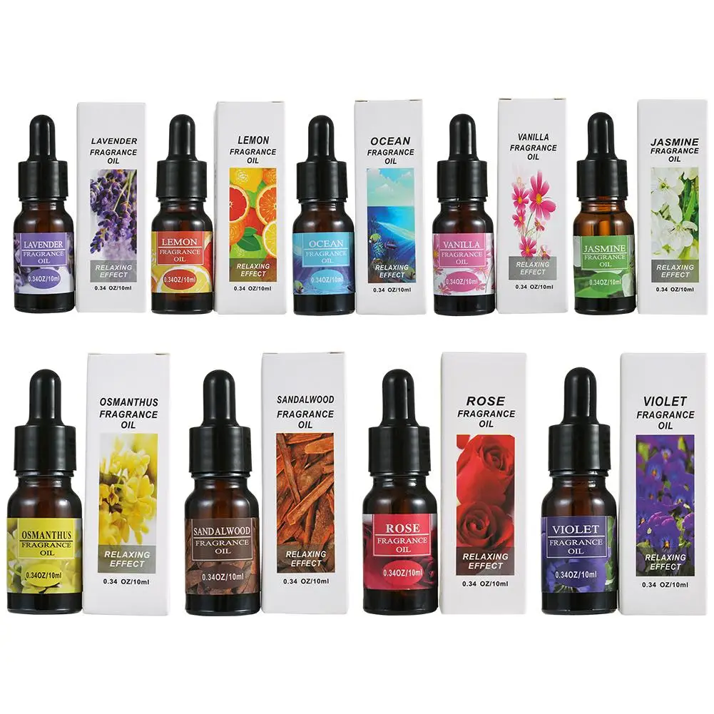 Recarga de perfume para carro, óleo essencial de sabor líquido com conta-gotas, purificador de ar para umidificador de ar, fragrância para casa e carro