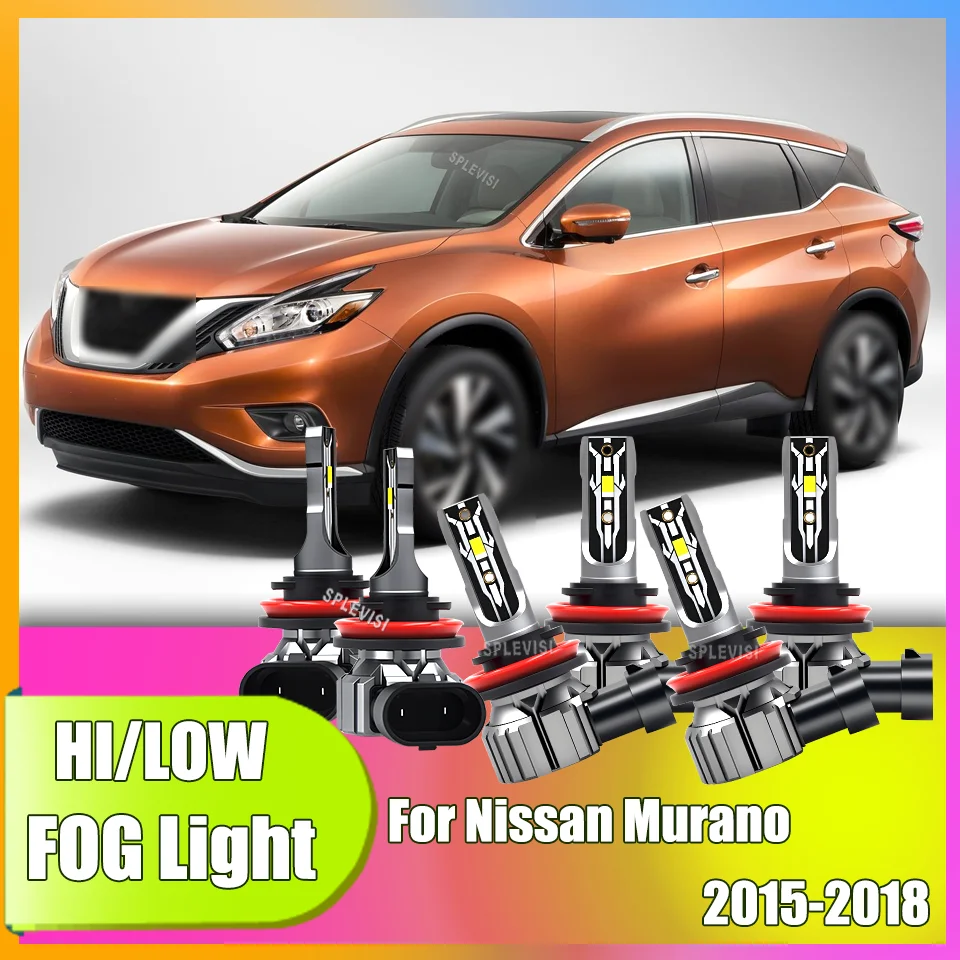 

Powerful Auto Car Lights High Low Beam Foglight H11 H8 H9 Long Lifespan More than 60000hrs For Nissan Murano 2015 2016 2017 2018