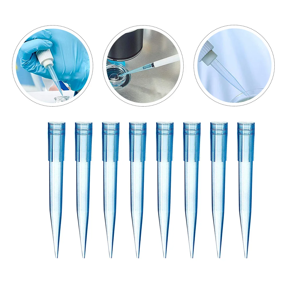 

500pcs Transparent Pipette Tips Plastic Disposable Liquid Transfer Scientific Experiment Standard Pipettor Tips