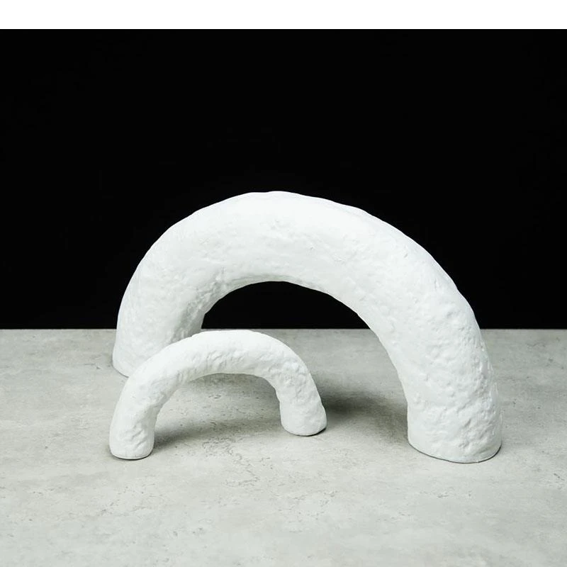 Arch Bridge Ornaments Modern Design Semicircle Geometry Abstract Statue Desk Decoration Decor Crafts Sculpture