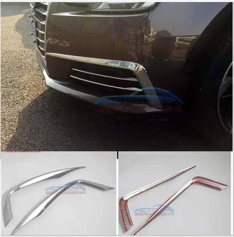 

Car Styling For Audi A4 Sedan B9/9L 2016 2017 New ABS Chrome Exterior Front Foglight Eyelid Fog Light Eyebrow Lamp Cover Trims