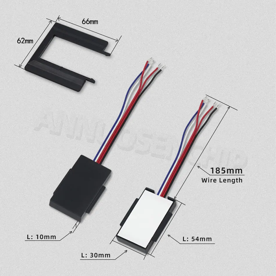 DC 12V 24V 5A Bathroom LED Dimmer Switch Capacity Dimmable Touch Switch For Single/Dual Color Mirror Light Backlight Decoration