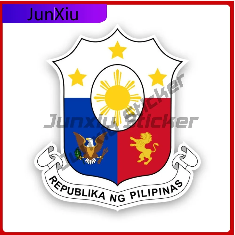 

Filipino Coat Of Weather Resistant Waterproof Classic For Truck Motorcycle Helmet No Residue Easy Apply Accessories Anime Style