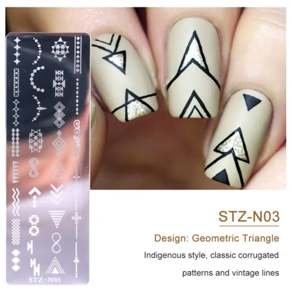 

Plate Tool Geometry Nail Print Stencil Art Plate Stamp Stamping Nail Stamping Templates Snowflake Christmas Nail Gel Print