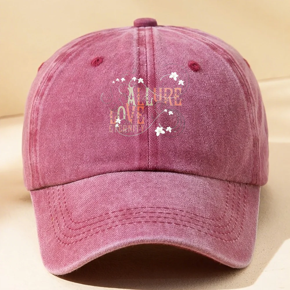 ALLURE LOVE الأمريكية الرجعية الاتجاه غير الرسمي القديم قبعة بيسبول تنوعا ارتداء بسيط عادية قبعة غسلها قبعة رعاة البقر BestGift UNITED #6