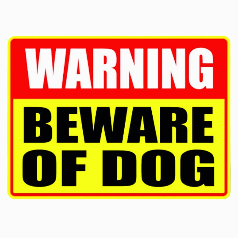 

Car decoration decals Beware of Dog sticker caution warning door window animal vinyl decal 15cm PVC KK