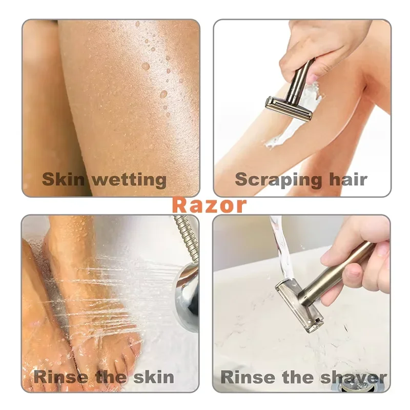 Classic Safety Razor Double-edged Zinc Alloy Men Razor Gift Box Adjustable 1-8 Degrees Adjustable Shaving New Fashion Style 09T view 6
