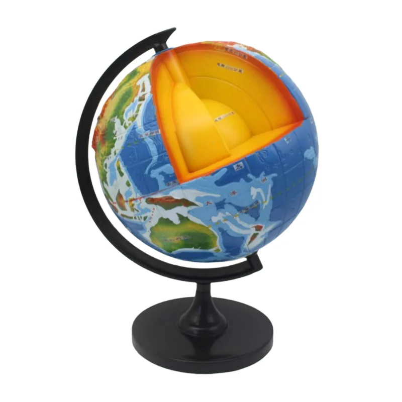 Earth internal structure model primary school science experiments middle school geography earth structure model