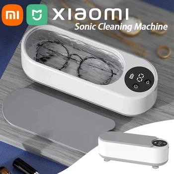 Xiaomi 450 ml Ultrasonik Temizleyici Çok fonksiyonlu Yüksek Frekanslı Titreşim Taşınabilir Ev Temizleme Makinesi Takı Yüzük Gözlük