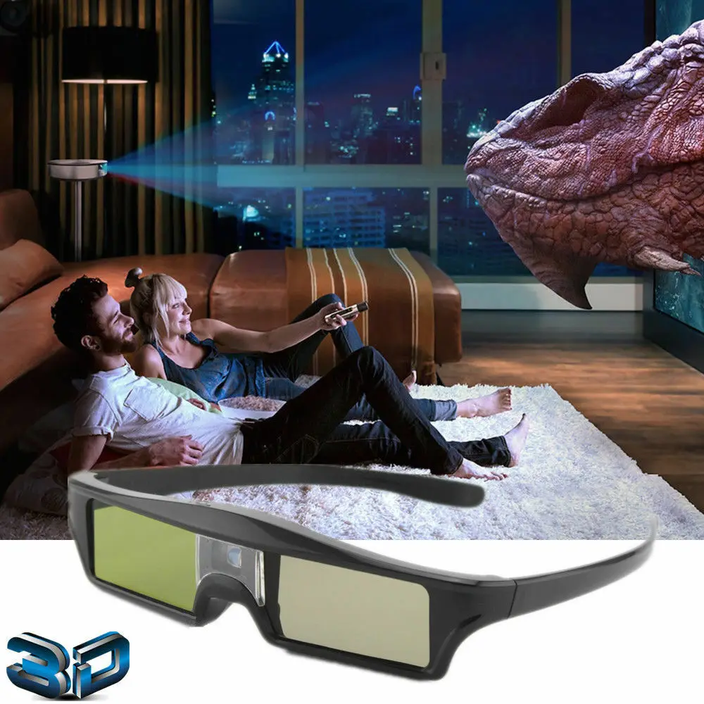 Rechargeable Active Shutter 3D Glasses for Optoma BenQ Acer Sony ALL DLP Projector