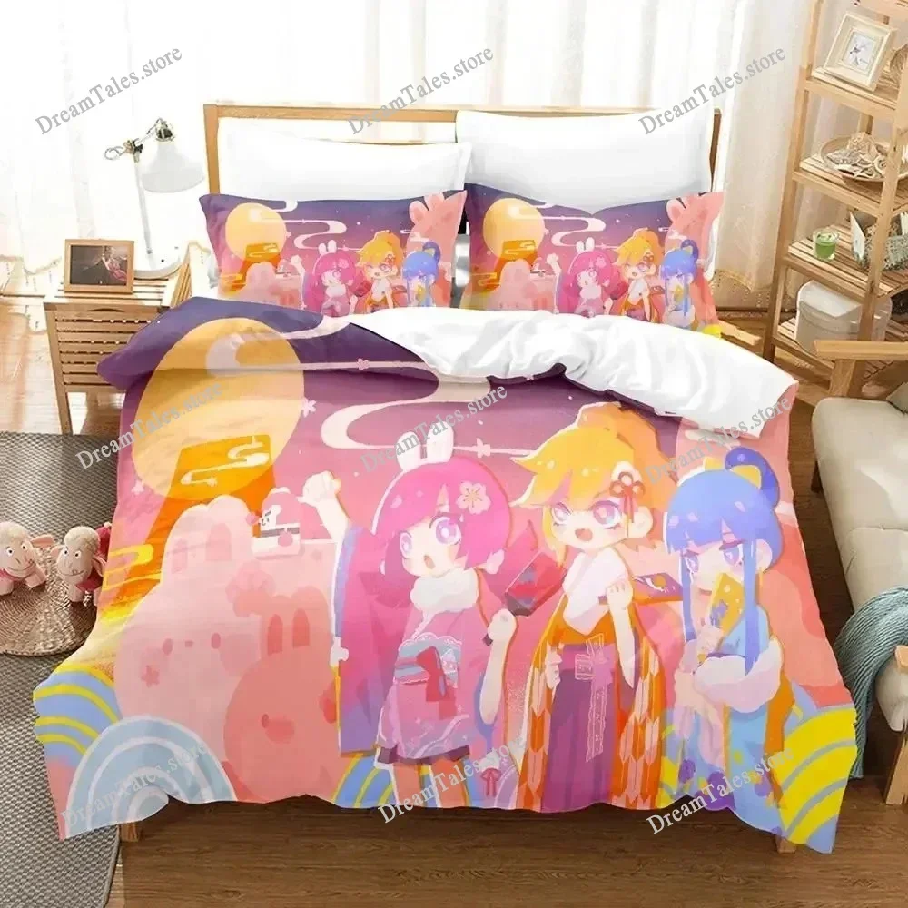

New Muse Dash Game Bedding Set Single Twin Full Queen King Size Bed Set Adult Kid Bedroom Duvet Cover Sets 3D Print Game Anime74