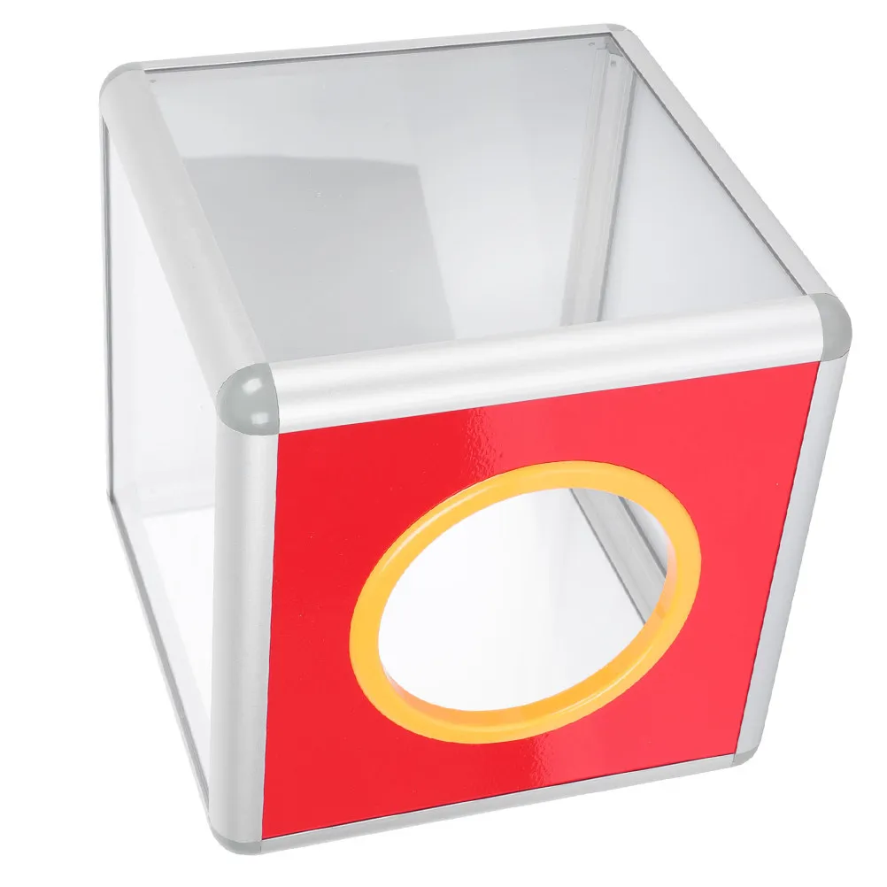 red-acrylic-multi-function-lottery-box-sturdy-aluminium-alloy-portable-party-ballot-box-meeting-raffle-ball-holder-storage
