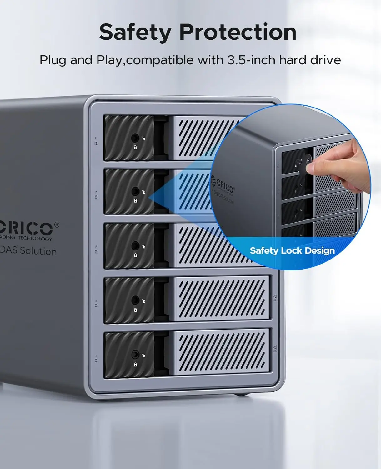 5 Bay RAID Enclosure USB 3.0 for 3.5