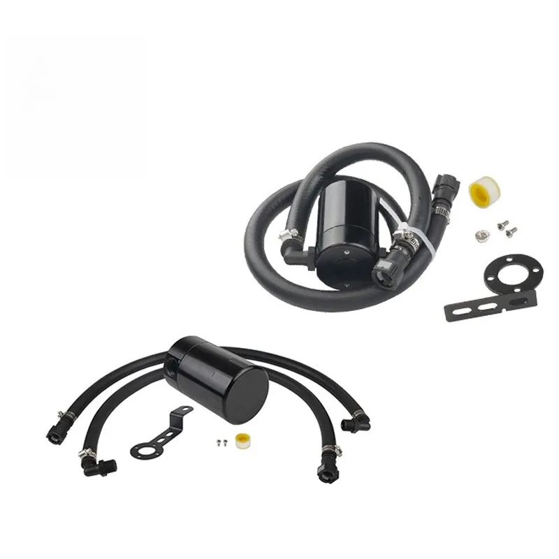 Aluminum Breathable Oil Catch Can Kit Car Modified Oil Reservoir Tank For 14-22 Vehicle Models