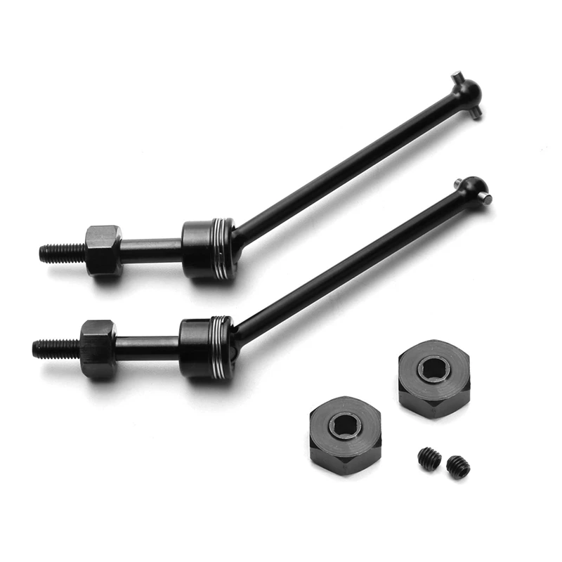 Junta Universal negra para modelos de coches TEAM LOSI 1/8 LMT 4WD SOLID LOS04022 junta Universal CVD frontal de acero de aleación de carbono medio