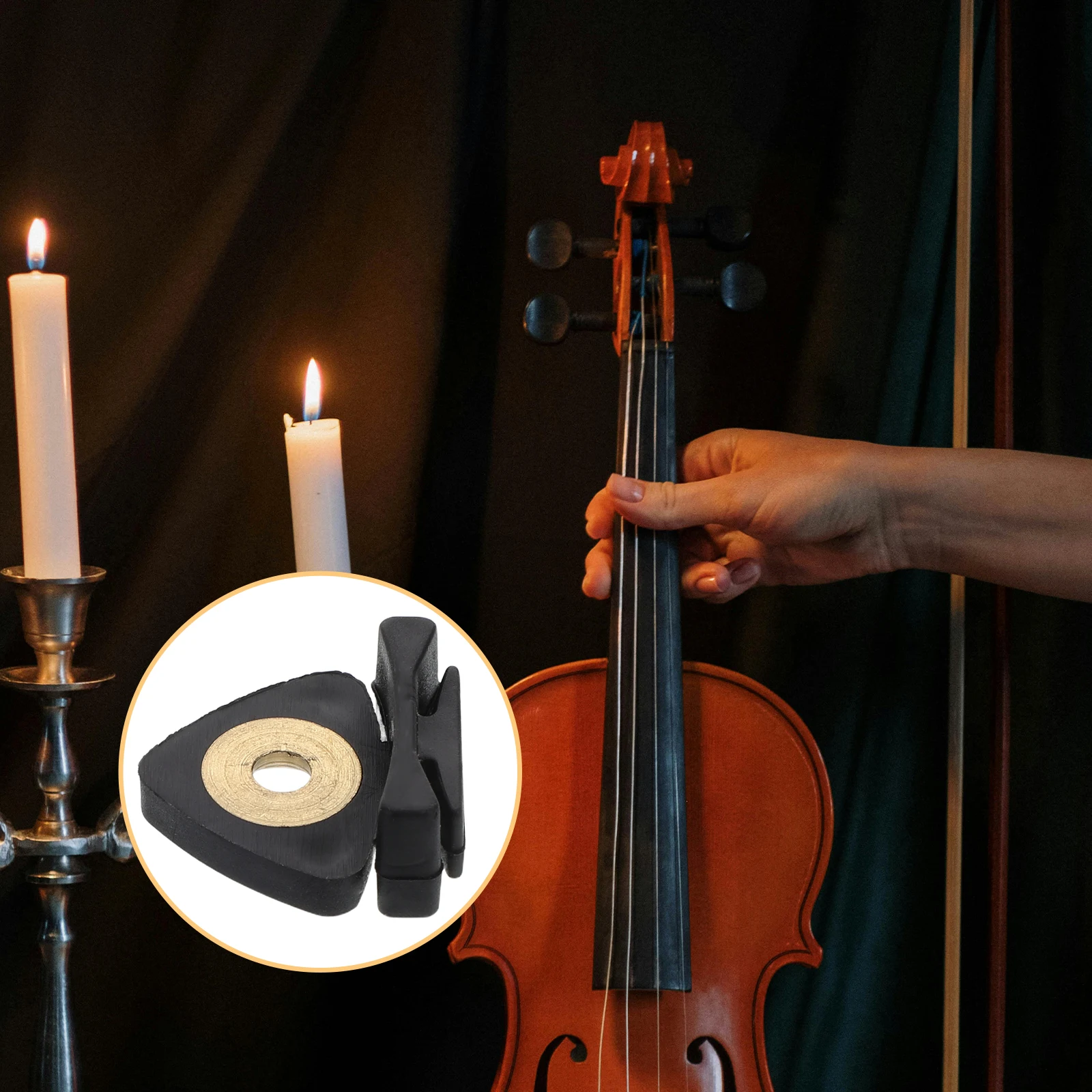 

Viola Practice Silence Tool Black Mute For All Viola Professional Violin Mute for 4/4 3/4 1/2 Violino Protects Hearing Orchestra