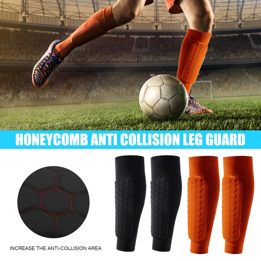 Outdoor Sports Soccer Shin Guard Pads Calf Protective Gear Honeycomb Running Leg for Effective Working-out Accessories