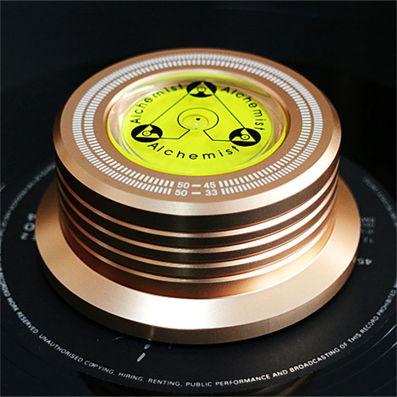 WZ-01 جميع الألومنيوم LP سجل لاعب LP سجل الصحافة استقرار القرص مع مستوى لقياس السرعة