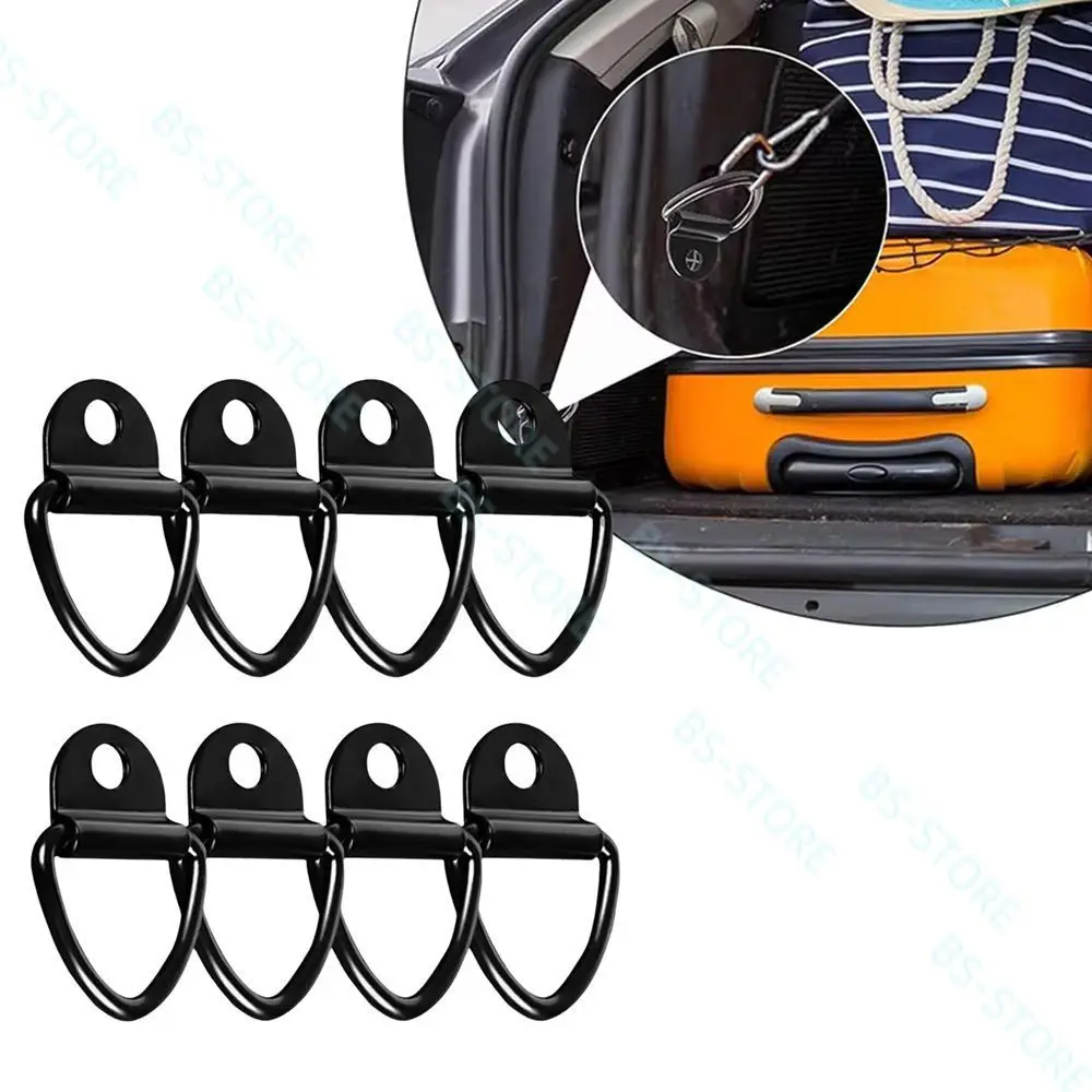 

10/20pcs Stainless Steel D Shape Pull Hook Tie Down Anchor Ring Iron Cargo Tie Down Ring for Truck Trailers RV Boats Accessories