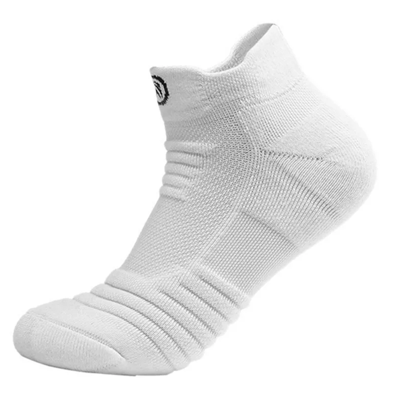 Men\'s Sports Towel Thick Basketball Sock Ankle Terry Winter Warm Solid Color Men Large Size Cotton Short Socks