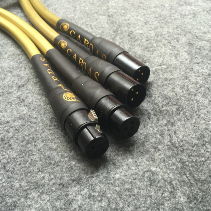 Cardas Hexlink Golden 5C Gold Plated 3Pin XLR Plug Amplifier CD DVD Player Interconnect Audio Cable