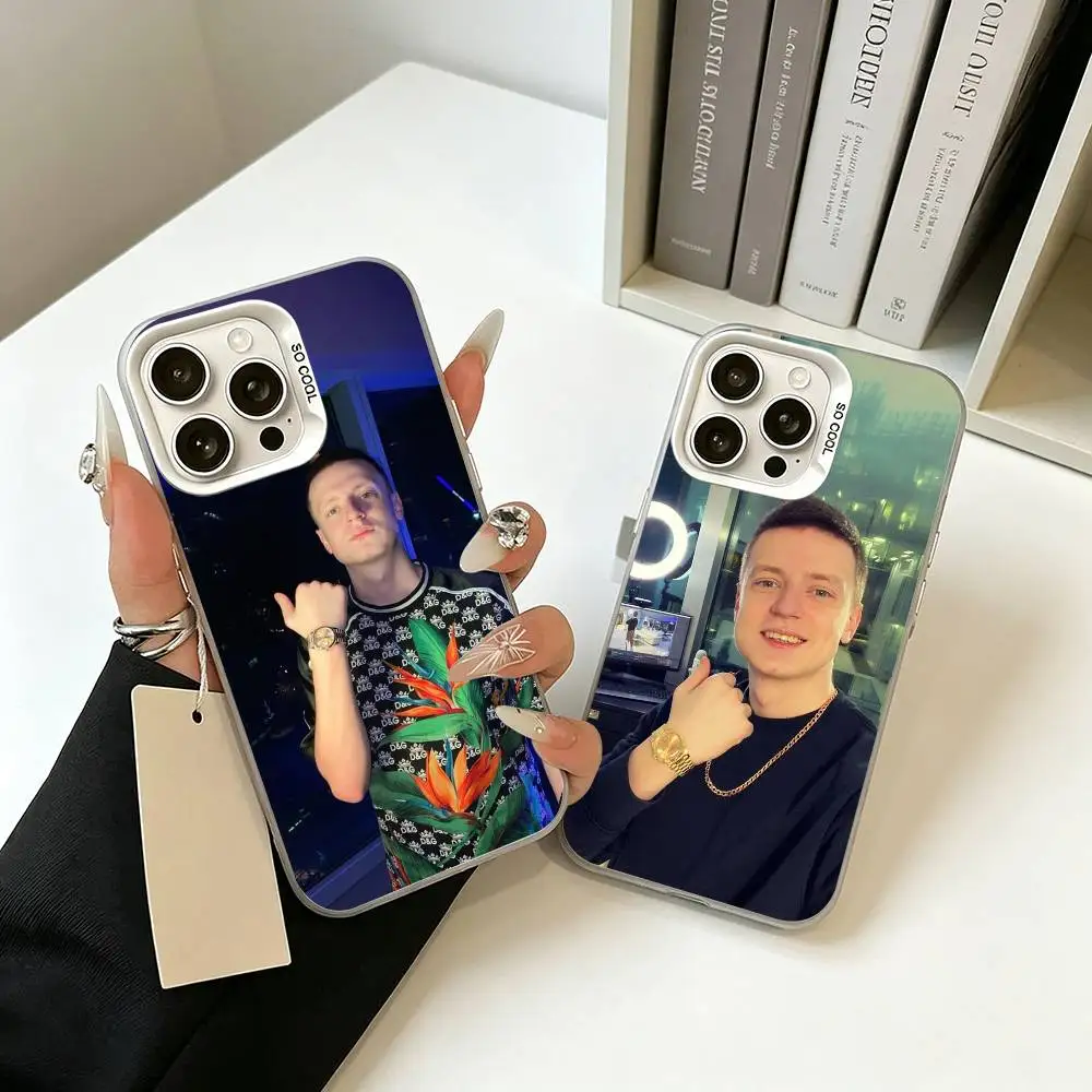Чехол для телефона Just Chatting Mellstroy для iPhone 11 12 13 14 15 16 17 Pro Max Plus, белый, серебристый