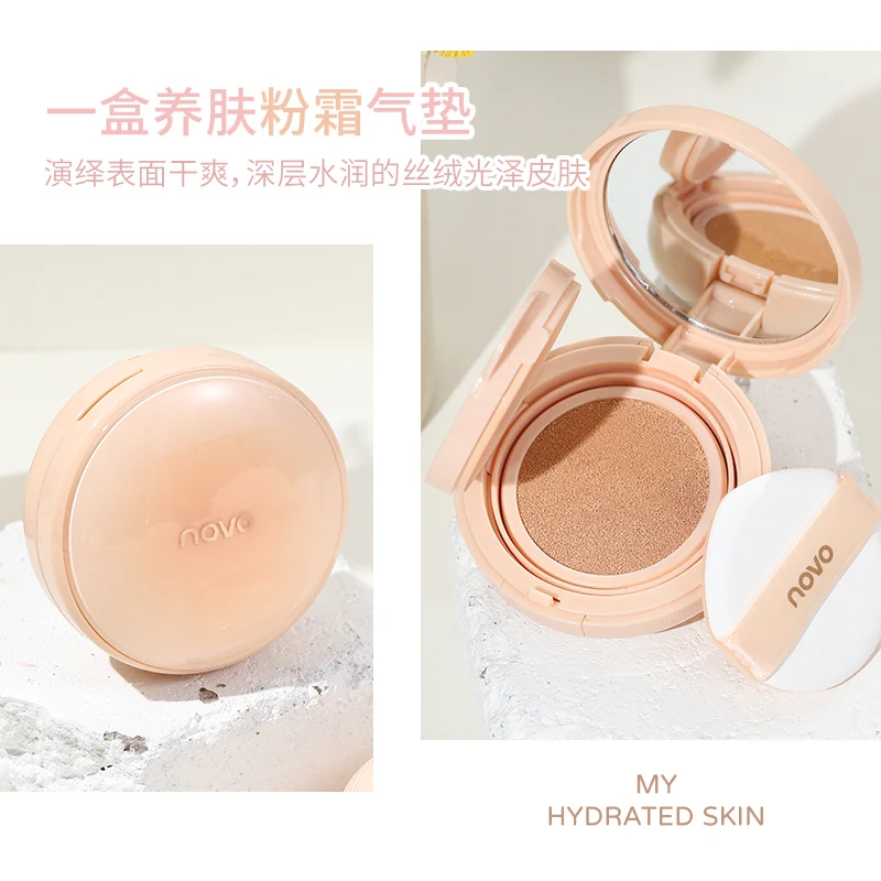 Velvet Mist Air Cushion Cream Long Lasting Oil-control Foundation Moisturizing Matte Concealer Whitening Face Makeup BB Cream