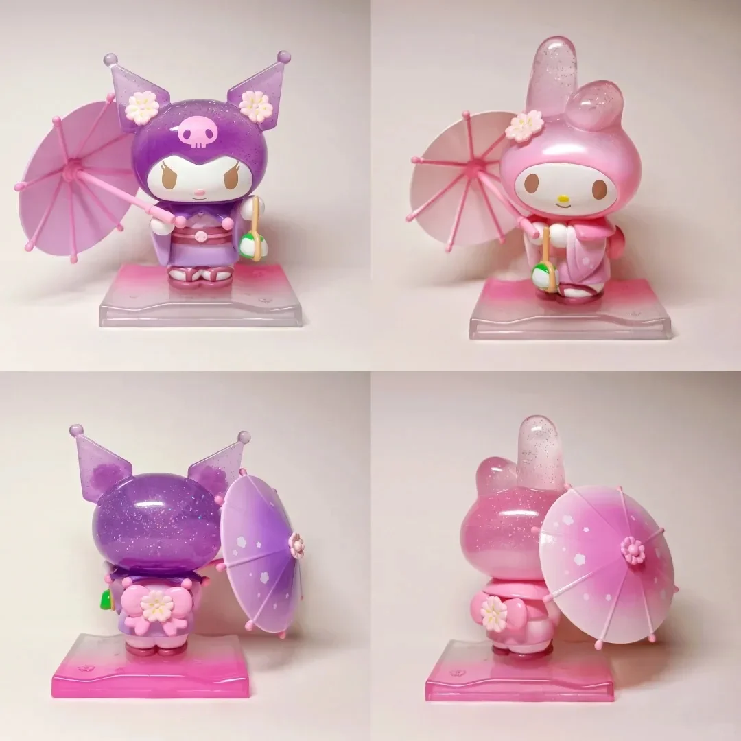 Sanrio Blossom & Wagashi Series Blind Box Toys Cute Kuromi My Melody  Action Anime Figure Model Mystery Box Suprise Gift