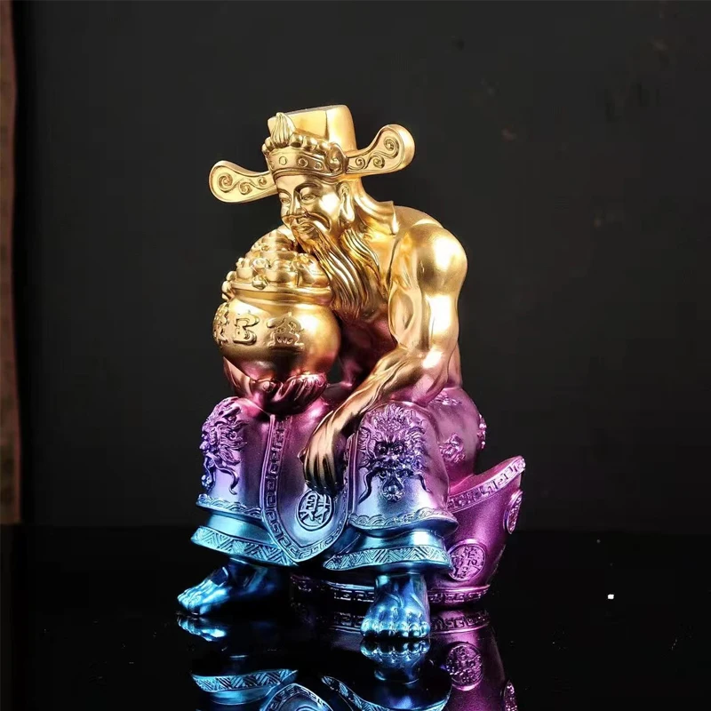 

Creative Muscle God of Wealth Ornament Lucky Trend Tide Toy Ornament Resin Character Ornament Living Room Decoration Accessories