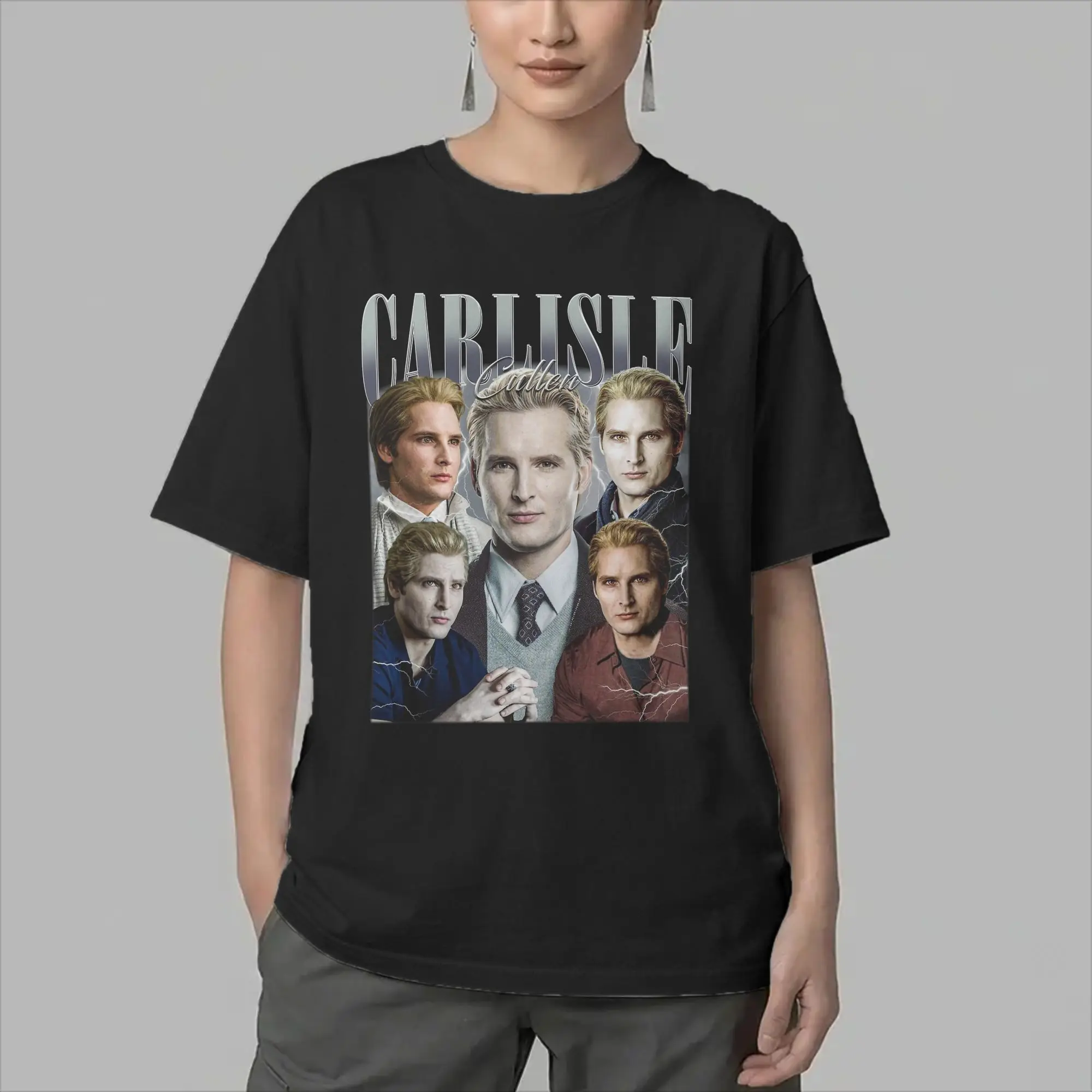 Carlisle Cullen Twilight Movie T-Shirts Men  Creative Pure Cotton Tee Shirt O Neck Short Sleeve T Shirt Party Clothes