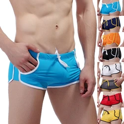 Summer Swimwear Men Swimsuit Swimming Trunks Boxer Short Sexy Mens Swim Beach Shorts Surf Board Wear