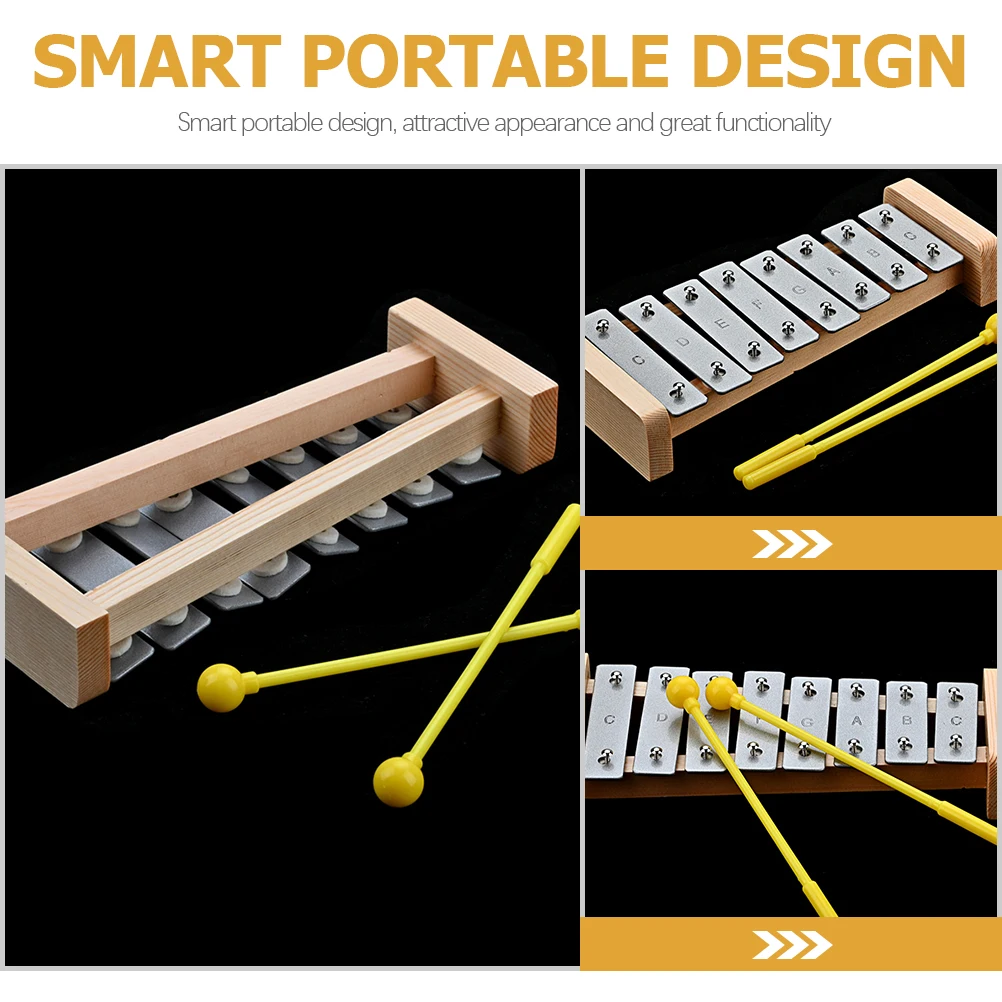 

1 set 1 Set Piano Xylophone Children Percussion 8 Scale Musical Wooden Instrument Early Education Knocking Play Baby Percussion