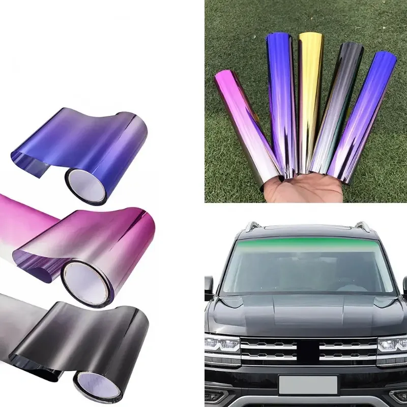 Universal Car Windshield Sun Visor Strip Tint Film Front Glass Anti-UV Sun Shade Window Film Decal Car UV Protector Foils Decals