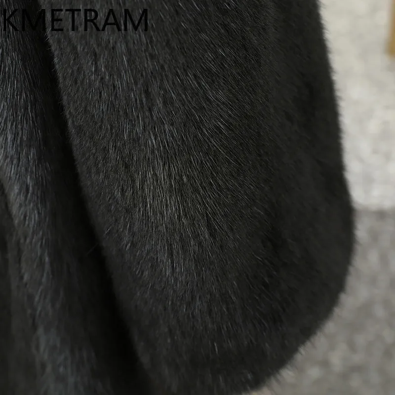 เสื้อแจ็คเก็ตขนมิงค์แท้ 100% สำหรับผู้หญิง คอตั้ง ความยาวปานกลาง เสื้อโค้ทขนมิงค์แท้ ฤดูหนาว 2026 เสื้อผ้าสำหรับผู้หญิง