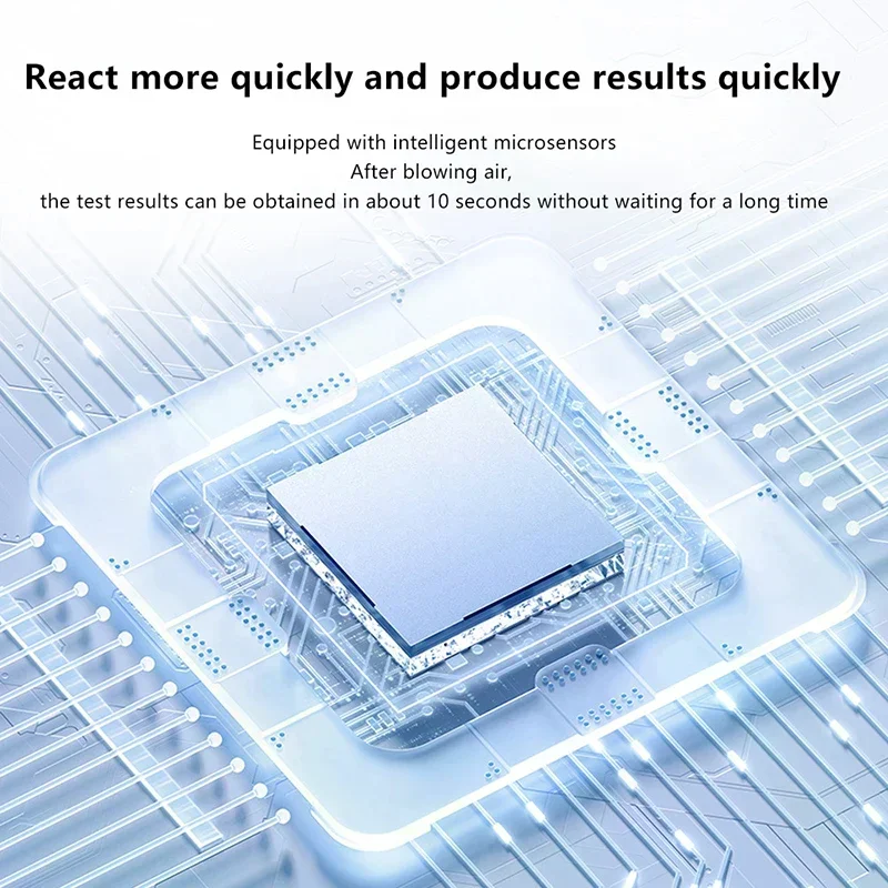 Etilometro digitale Etilometro di precisione con display LCD Test digitale professionale dell'alcol portatile