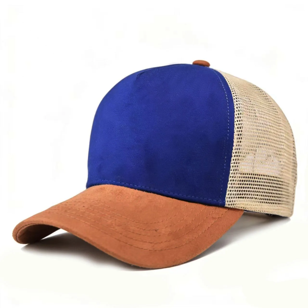 Neue Sommer Mesh Baseballkappe Damen Herren Einfarbige Wildleder-Kappe Patch Snapback Hut Lässige Atmungsaktive Unisex Street Hip Hop Trucker Caps – Detail 9