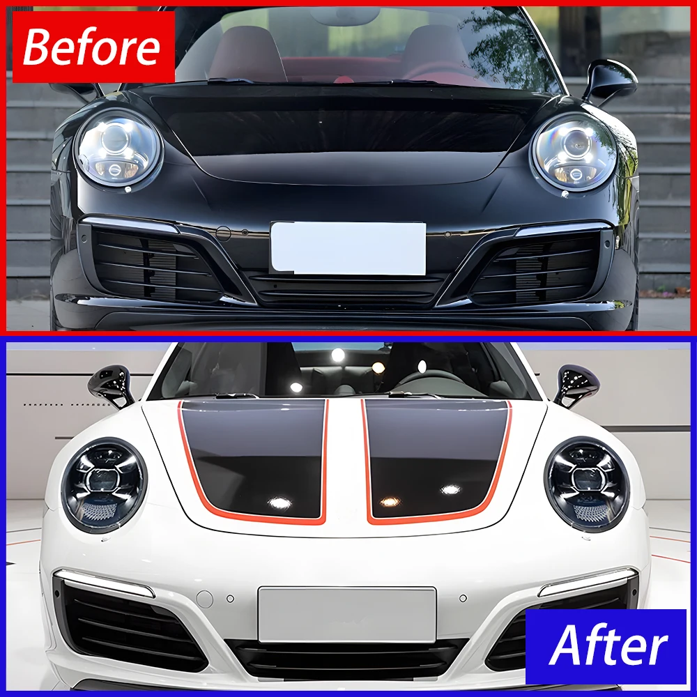 

For Porsche 911-996 996.1 996.2 2012-2018 Car Headlight Assembly Upgrade 2023 Style 992 GT3RS LED Projector Lens Accessories