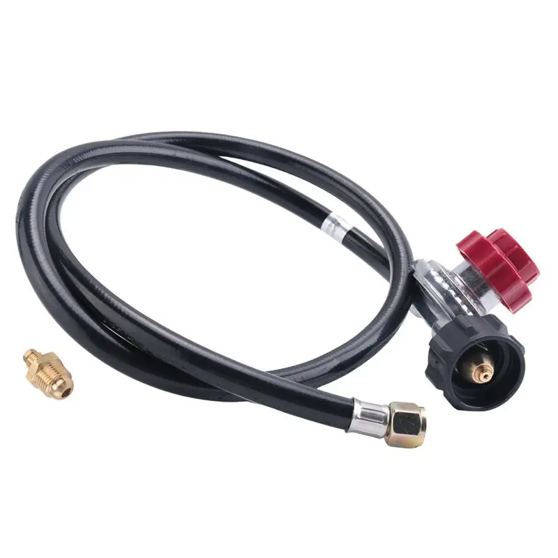 HOTA43T 5FT High Pressure Propane Regulator Hose, QCC1 & 3/8In Female, Black Fit For Turkey