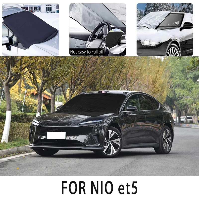 

Car snowcover frontcover for NIO et5 auto Snowblocking heat insulation sunshade Antifreeze wind Frost prevention car accessories
