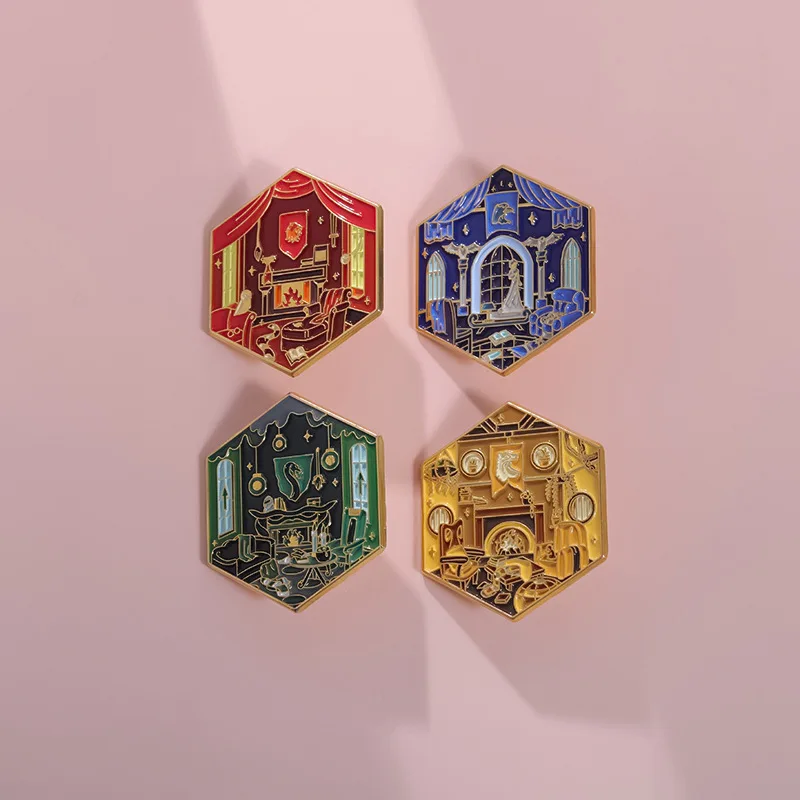 Magic School Movies Lapel Pins Cartoon Film Inspiration Enamel Brooches For Bag Clothes Badge Jewelry Gifts For Movie Lovers