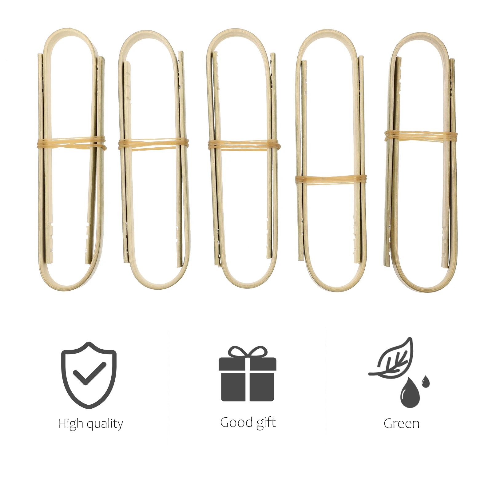 

10pcs Bamboo Food Clips Lightweight Serving Tongs For Salads Pastas Toast Fruit Kitchen Use Food Grade Material Safe