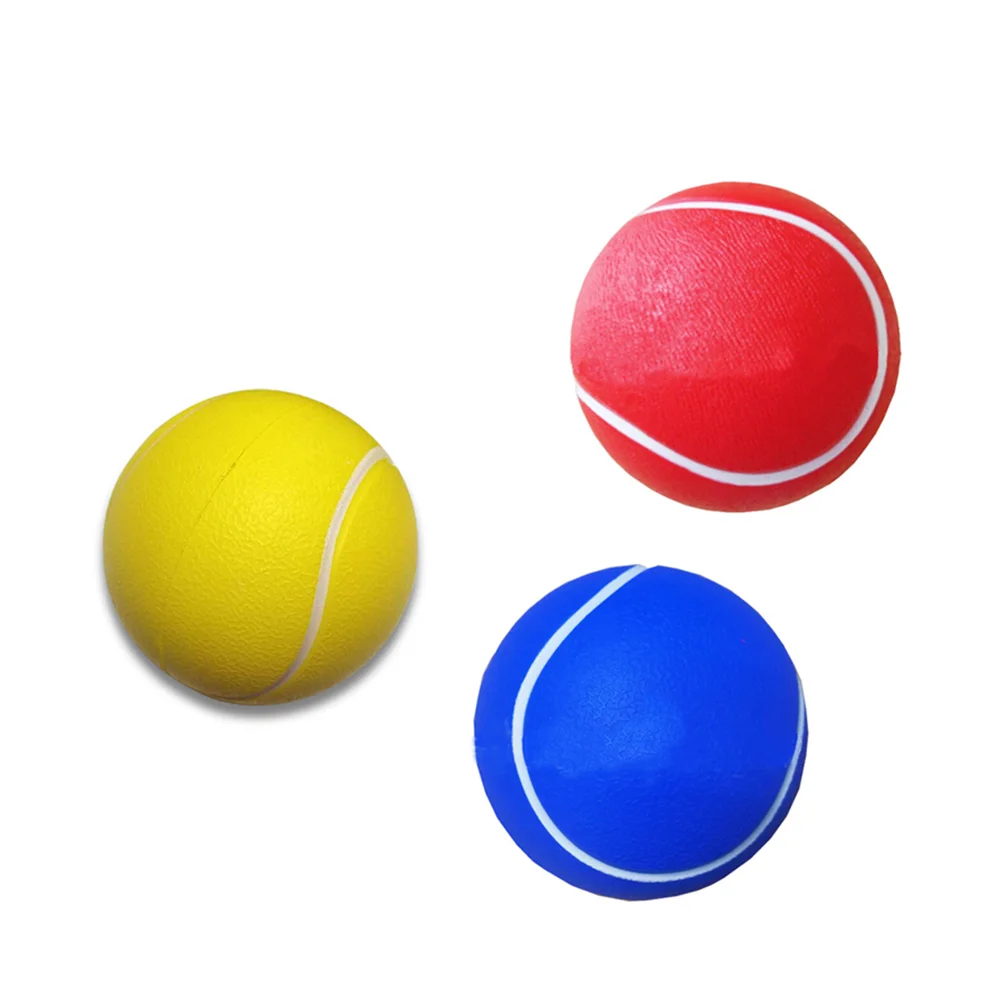 8 Uds pelotas de tenis creativas pelotas de tenis de práctica pelotas de tenis deportivas de PU pelota de juego (2 uds amarillo, 2 uds rojo, 2 uds azul, 2 uds.