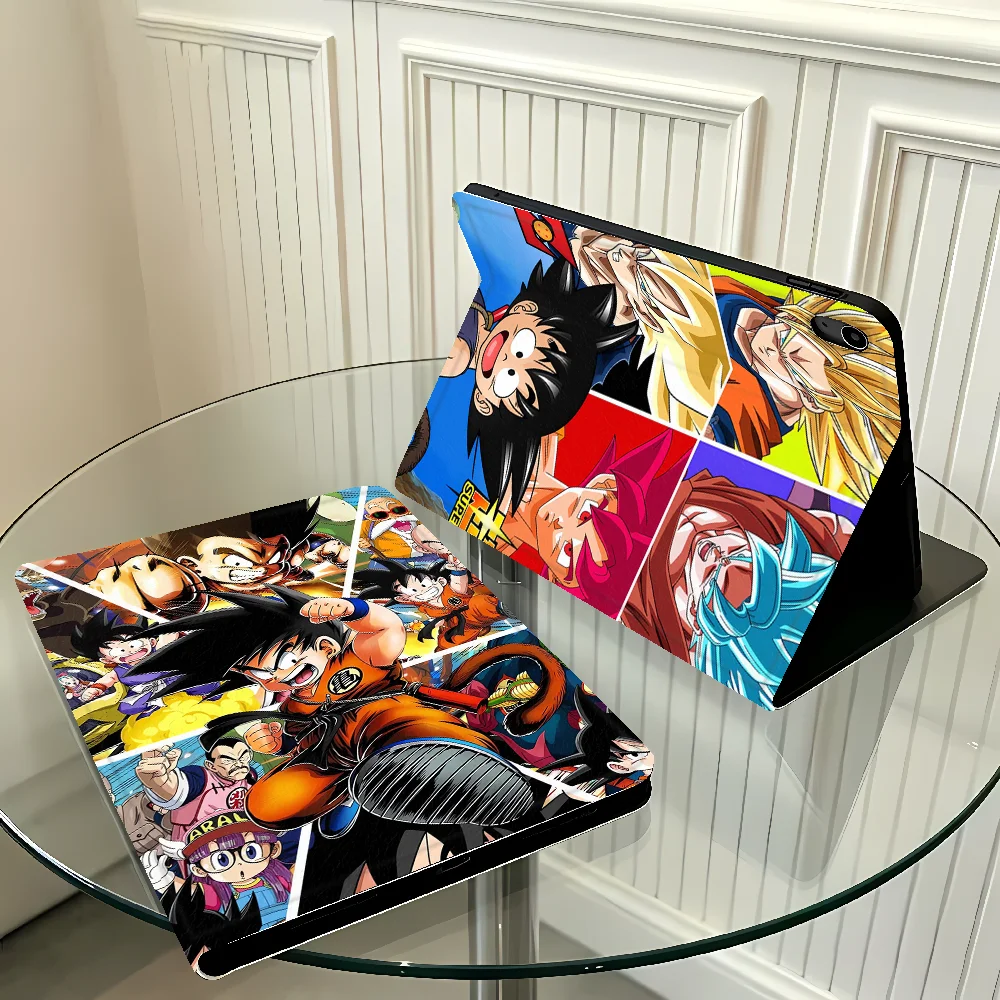 With Pencil Holder Case for Apple iPad Air 11 13 M4 M3 M2 A16 2026 Pro11 13 10th 7/8/9th Air 4/5/6th Dragons B-Ball Cute Gokus