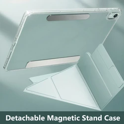 Magnetic Detachable Foldable Acrylic Transparent Case for Huawei MatePad Pro 12.2 11 Air 12 11.5S SE 11 inch