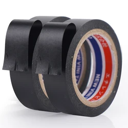 Electrician Tape PVC Waterproof Self-adhesive Black Flame Retardant Electrical Insulation Tape for office home Essential supplie