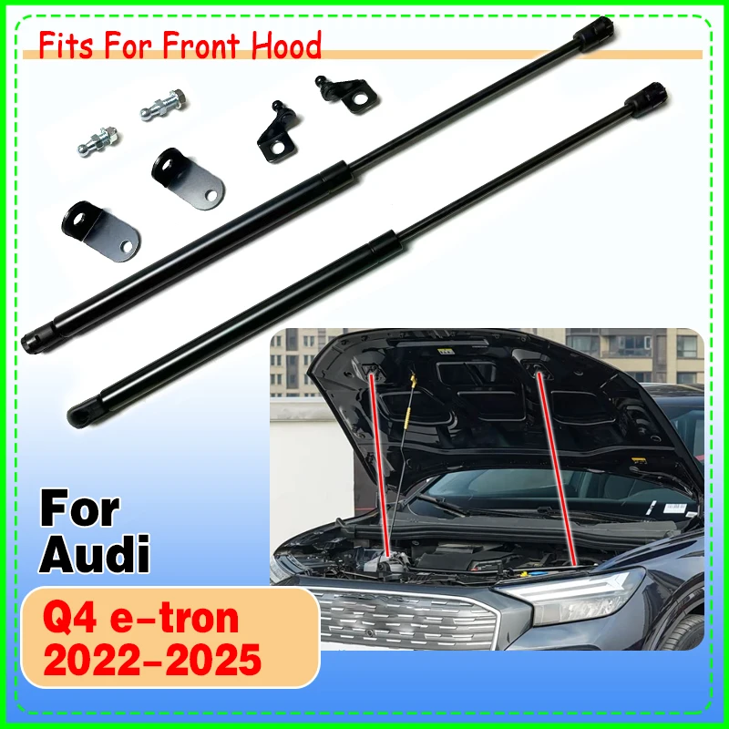 

Car Hood Struts for Audi Q4 e-tron 2022-2025 Front Bonnet Modify Lift Supports Dampers Gas Springs Shock Absorbers Hydraulic Rod